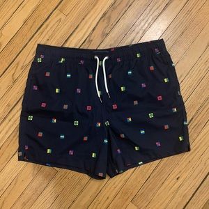 NEW Men’s A&F Size L Nautical Swim Trunks